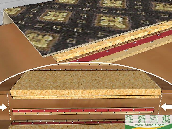 怎么在楼梯上铺地毯