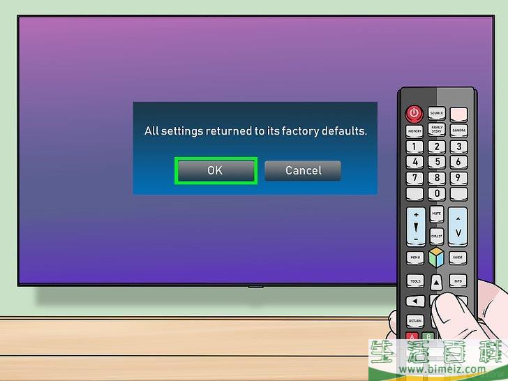 怎么将三星电视恢复出厂设置