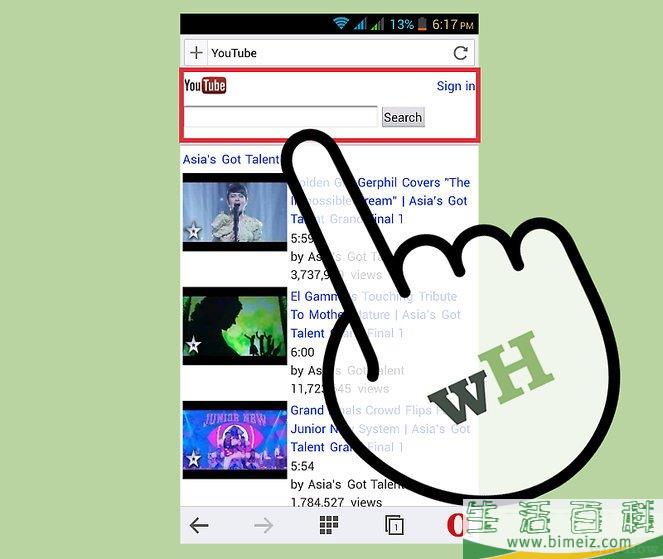 怎么使用Opera Mini网络浏览器(移动端)从YouTube网站下载视频