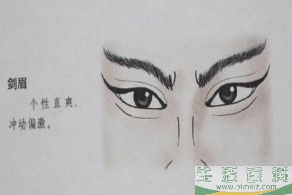 英气眉和剑眉