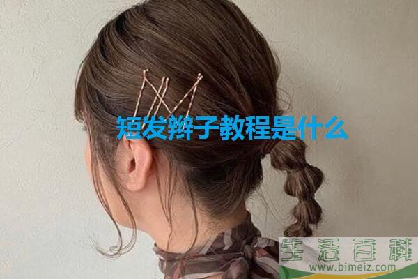 短发编什么辫子好看?短发辫子教程