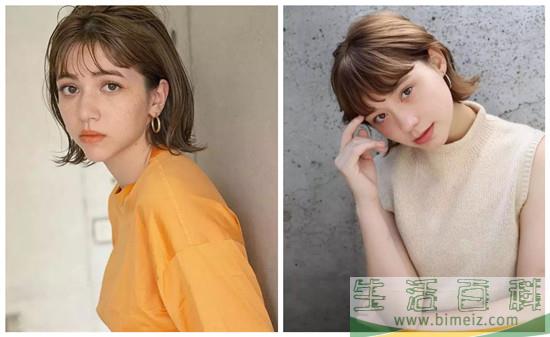 2019流行层次短发发型图片女 带层次的齐肩短发发型