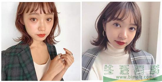 2019流行层次短发发型图片女 带层次的齐肩短发发型