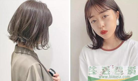 2019流行层次短发发型图片女 带层次的齐肩短发发型