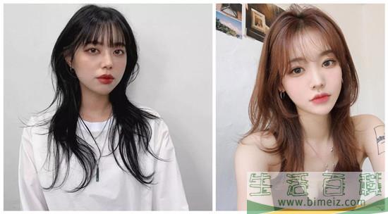 2019年流行有层次的中长发发型图片 不烫不染也好看！