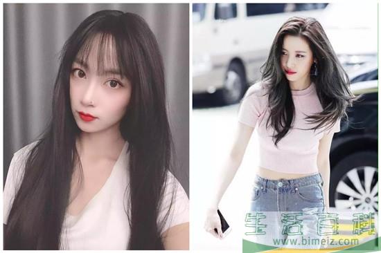 2019年流行有层次的中长发发型图片 不烫不染也好看！