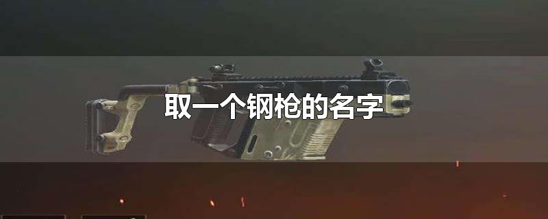取一个钢枪的名字