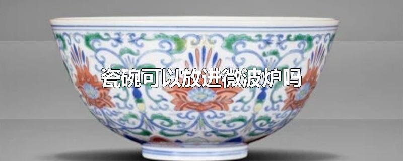 瓷碗可以放进微波炉吗