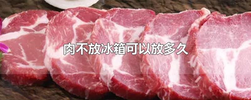 肉不放冰箱可以放多久