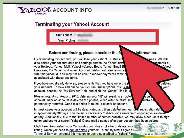 如何删除Yahoo!（雅虎）账号