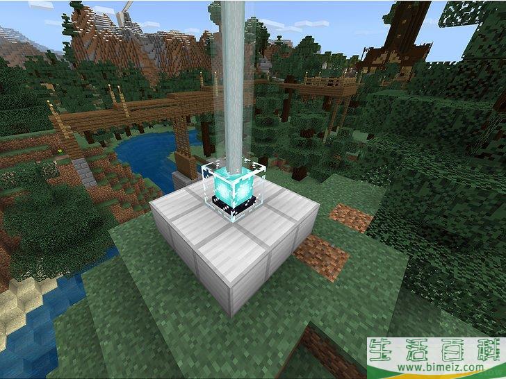 如何在《挖矿争霸》（Minecraft）里建造灯塔