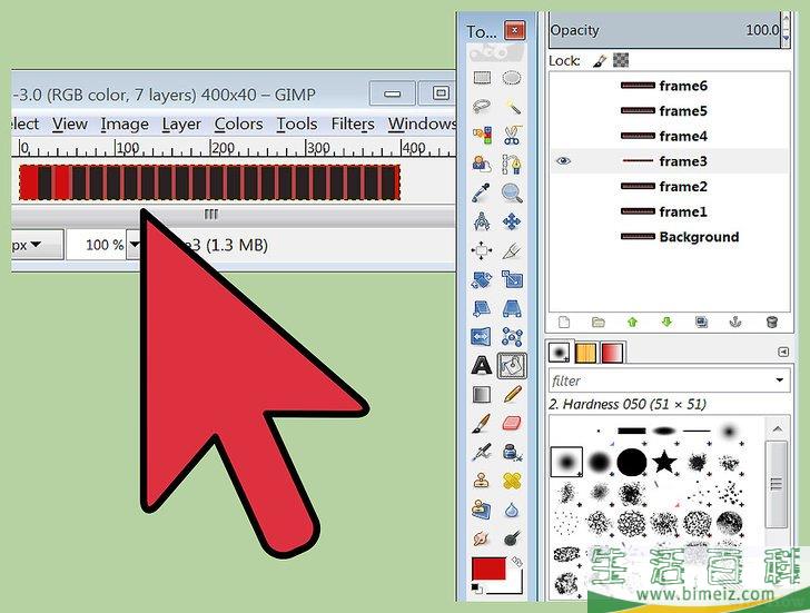 怎么用GIMP创建一个GIF动画图像