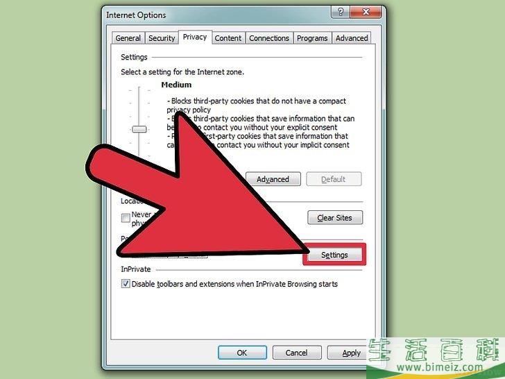 怎么在Internet Explorer浏览器中关闭弹出窗口阻止程序