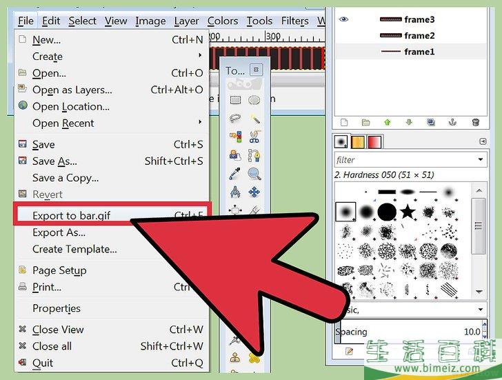 怎么用GIMP创建一个GIF动画图像