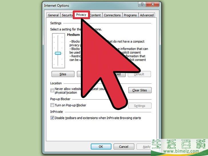 怎么在Internet Explorer浏览器中关闭弹出窗口阻止程序