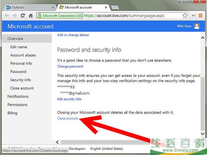 怎么关闭Hotmail账号