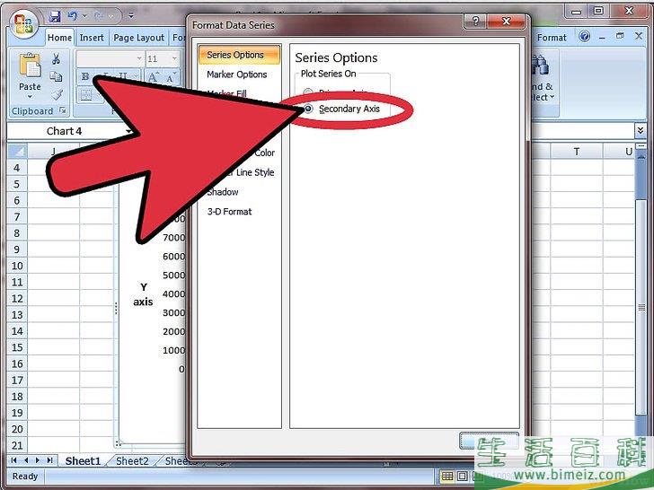 怎么给Excel图表再加一条Y轴