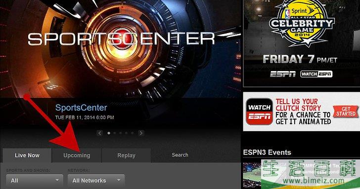 怎么在网上观看ESPN（全美体育网）节目