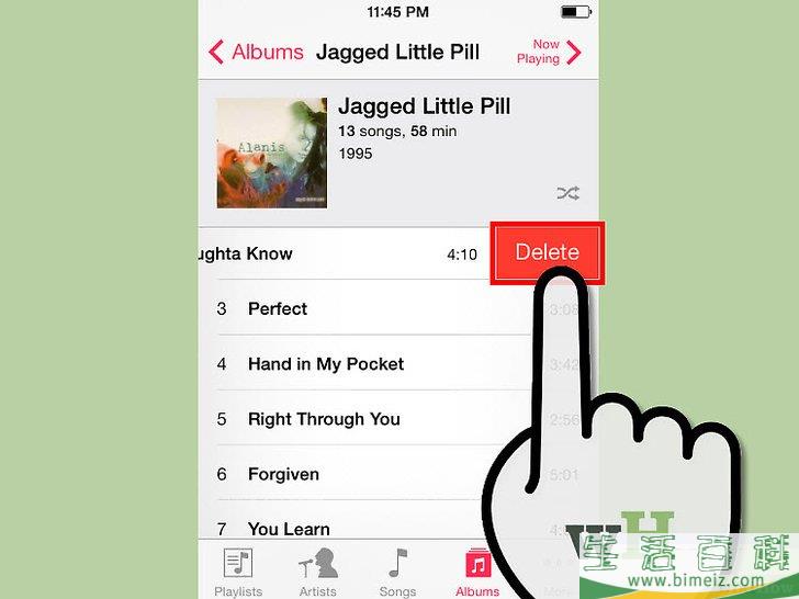 怎么从iPod中删除歌曲