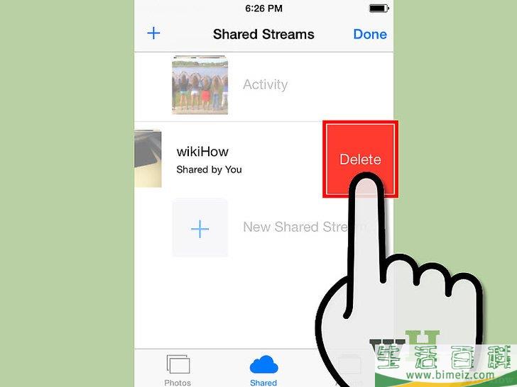 怎么从照片流中删除照片