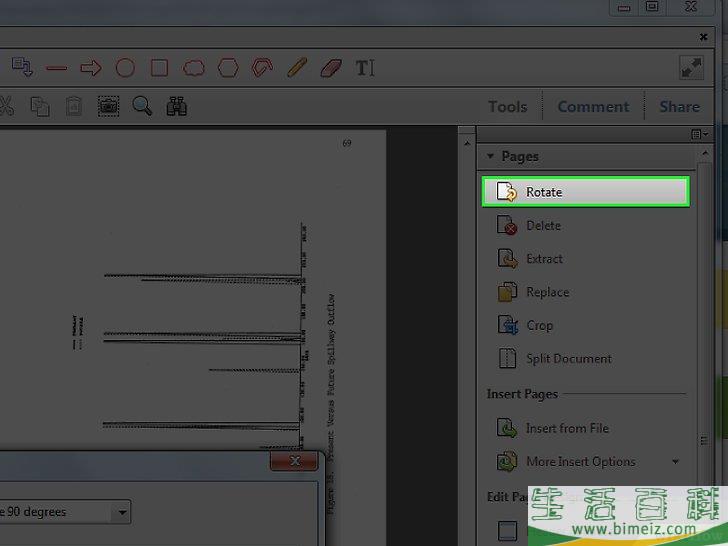 怎么在Adobe Acrobat中旋转PDF文档的页面