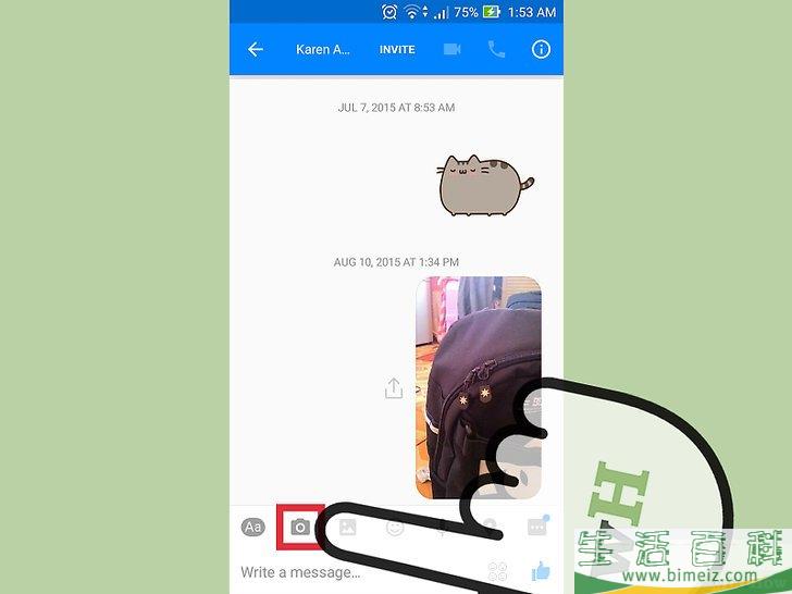 怎么用“Facebook Messenger”程序发送照片和视频