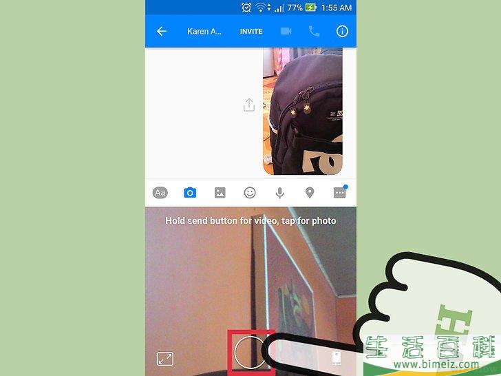 怎么用“Facebook Messenger”程序发送照片和视频