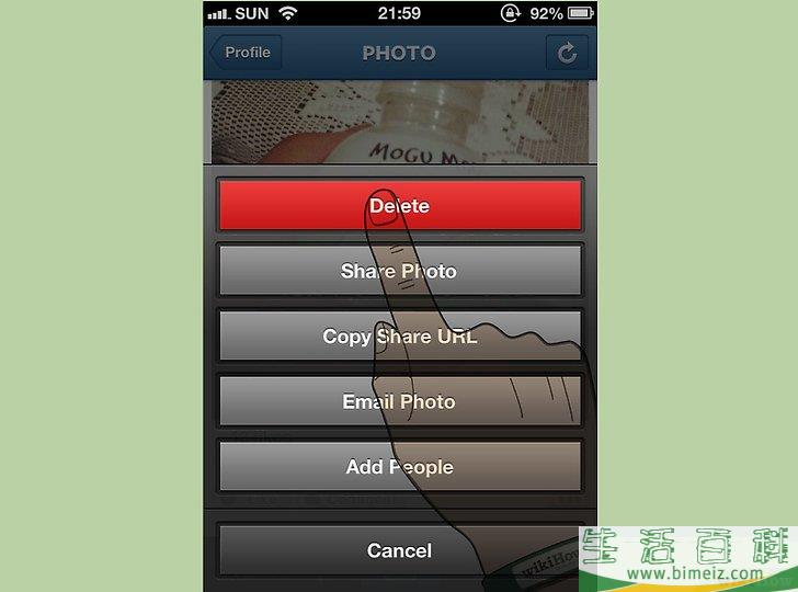 怎么删除Instagram上的照片