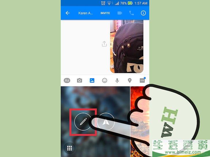 怎么用“Facebook Messenger”程序发送照片和视频