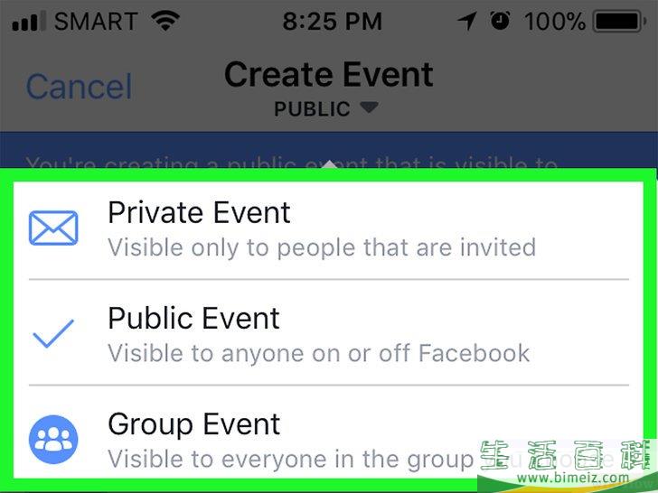 怎么在Facebook上创建活动