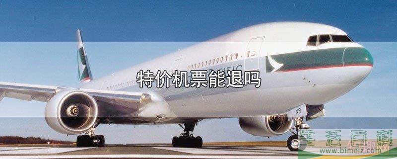特价机票可以退吗（特价300的机票能退多少）