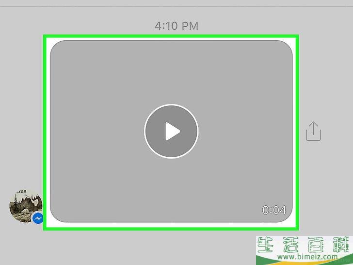 怎么把Facebook Messenger程序里的视频保存到相册