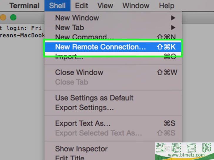 怎么在Mac OS X上使用远程终端协议