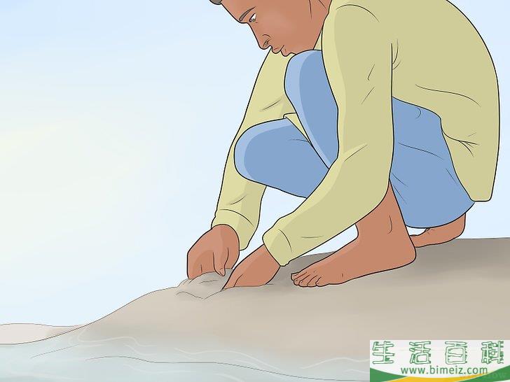 怎么抓沙蟹